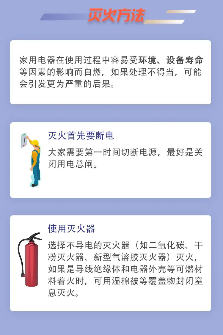 科普丨家用電器消防安全，要注意那些事項(xiàng)？